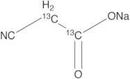 2-Cyano-acetic Acid Sodium Salt-13C2