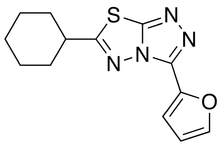 6-Cyclohexyl-3-(2-furanyl)-1,2,4-triazolo[3,4-b][1,3,4]thiadiazole