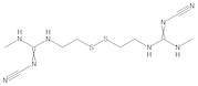 N-Cyano-3-(cyanoamino)-N'-methyl-7,8-dithia-2,4,11-triazadodec-2-en-12-imidamide (Cimetidine Impurity)