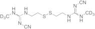 N-Cyano-3-(cyanoamino)-N'-methyl-7,8-dithia-2,4,11-triazadodec-2-en-12-imidamide-D6(Cimetidine Imp…