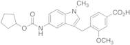 4-[[5-[[(Cyclopentyloxy)carbonyl]amino]-1-methyl-1H-indol-3-yl]methyl]-3-methoxybenzoic Acid