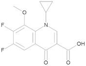 1-Cyclopropyl-6,7-difluoro-8-methoxy-4-oxo-1,4-dihydroquinoline-3-carboxylic Acid