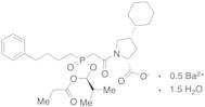 ((4S)-4-Cyclohexyl-1-[(R)-[(S)-1-hydroxy-2-methylpropoxy](4-phenylbutyl)phosphinyl]acetyl-D-proline Propionate (Ester) Hemibarium Salt Sesquihydrate)