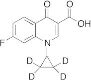 1-Cyclopropyl-7-fluoro-1,4-dihydro-4-oxo-3-quinolinecarboxylic Acid-d4