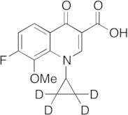 1-Cyclopropyl-7-fluoro-1,4-dihydro-8-methoxy-4-oxo-3-quinolinecarboxylic Acid-d4