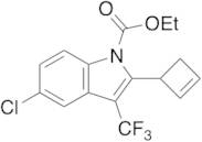 2-Cyclobutenyl-3-trifluoromethyl-5-chloro-1H-indole-1-carboxylic Acid Ethyl Ester