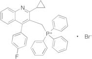 [[2-Cyclopropyl-4-(4-fluorophenyl)-3-quinolinyl]methyl]triphenyl-phosphonium Bromide