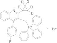 [[2-Cyclopropyl-4-(4-fluorophenyl)-3-quinolinyl]methyl]triphenyl-phosphonium-d5 Bromide