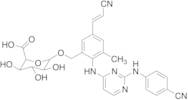 (2S,3R,4R,5S)-6-((2-((2-((4-Cyanophenyl)amino)pyrimidin-4-yl)amino)-5-((E)-2-cyanovinyl)-3-methylbenzyl)oxy)-3,4,5-trihydroxytetrahydro-2H-pyran-2-carboxylic Acid