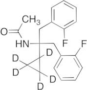 N-(2-Cyclopropyl-1,3-bis(2-fluorophenyl)propan-2-yl)acetamide-d5