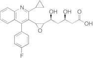 (3R,5S)-5-(3-(2-Cyclopropyl-4-(4-fluorophenyl)quinolin-3-yl)oxiran-2-yl)-3,5-dihydroxypentanoic Ac…