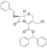 Diphenylmethyl (6R,7R)-3-(Chloromethyl)-8-oxo-7-[(phenylmethylene)amino]-5-Thia-1-azabicyclo[4.2.0]oct-2-ene-2-carboxylic Acid Ester