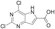 2,4-Dichloro-5H-pyrrolo[3,2-d]-pyrimidine-6-carboxylic Acid