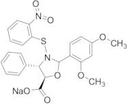 (4S,5R)-2-(2,4-Dimethoxyphenyl)-3-((2-nitrophenyl)thio)-4-phenyloxazolidine-5-carboxylate Sodium S…