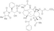 3’-De-tert-butoxycarbonylamino-3’-[3-(5,5-dimethyl-2,4-dioxo-1,3-oxazolidinyl)]-7,10-O-bis{[(2,2,2-trichloroethyl)oxy]carbonyl} Docetaxel