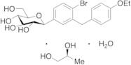 4-Dechloro-4-bromo Dapagliflozin (S)-(+)-1,2-Propanediol Monohydrate