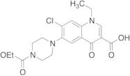 6-Defluoro-(ethoxycarbonyl)piperazinyl-7-depiperazinyl-chloro Norfloxacin