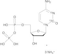 dCDP (Deoxycytidine 5'-Diphosphate)-13C,15N2 Triammonium Salt