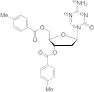 1-(2’-Deoxy-3’,5’-di-O-toluoyl-Beta-D-ribofuranosyl)-2-oxo-4-amino-1,2-dihydro-1,3,5-triazine-15N4