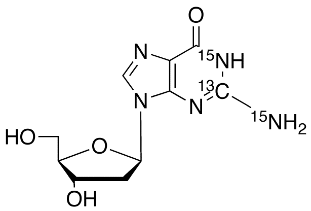 2’-Deoxyguanosine-13C,15N2