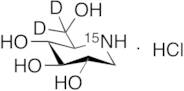 Deoxynojirimycin-d2, 15N Hydrochloride