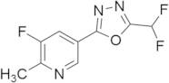 2-(Difluoromethyl)-5-(5-fluoro-6-methylpyridin-3-yl)-1,3,4-oxadiazole