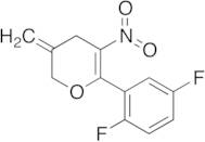 6-(2,5-Difluorophenyl)-3,4-dihydro-3-methylene-5-nitro-2H-pyran