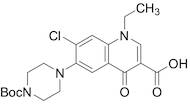 6-Defluoro-piperazinyl 6-(4-(tert-Butoxycarbonyl)piperazin-1-yl)-chloro Norfloxacin