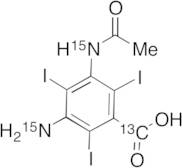 N-Desacetyl Amido Amidotrizoic Acid-13C,15N2
