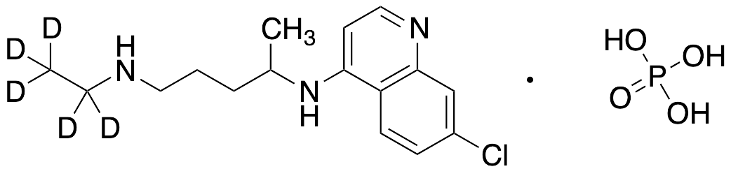 Des-ethyl Chloroquine-D5 Phosphate Salt