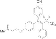 N-Desmethyl-4-hydroxy Tamoxifen-d5 (1:1 E/Z Mixture)