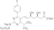 N-Desmethyl Rosuvastatin-d6 Disodium Salt