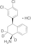 rac-cis-N-Desmethyl Sertraline-d3 Hydrochloride