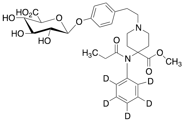 Npiperidino-Desphenethyl Npiperidino-(4-Hydroxyphenylethyl) Carfentanil (Phenyl-d5) O-Glucuronide
