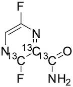 3,6-Difluoropyrazine-2-carboxamide-13C3