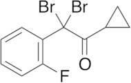 2,2-Dibromo-1-cyclopropyl-2-(2-fluorophenyl)-ethanone