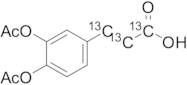 3-(3,4-Diacetoxyphenyl)-2l3,3l3-prop-2-enoic-1,2,3-13C3 Acid