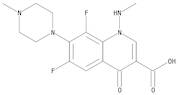 6,8-Difluoro-1-(methylamino)-7-(4-methylpiperazin-1-yl)-4-oxo-1,4-dihydroquinoline-3-carboxylic Acid