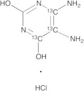 5,6-Diaminopyrimidine-2,4-diol-13C3 Hydrochloride