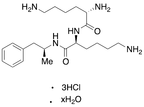 (S)-2,6-Diamino-N-((S)-6-amino-1-oxo-1-(((S)-1-phenylpropan-2-yl)amino)hexan-2-yl)hexanamide Trihydrochloride Hydrate
