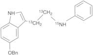 N,O-Dibenzyl Serotonin-13C2,15N