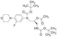 N,N’-Di-Boc (R)-1-Azido-3-[[3-fluoro-4-(morpholin-4-yl)phenyl]amino]propan-2-yl Acetate