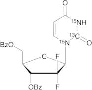 3,5-Dibenzoate-2,2-difluorouridine-13C,15N2