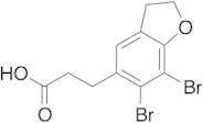 3-(6,7-Dibromo-2,3-dihydrobenzofuran-5-yl)propanoic Acid