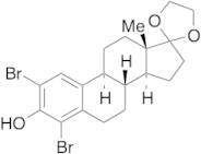 2,4-Dibromo-17,17-ethylenedioxy-1,3,5(10)-estratriene-3-ol