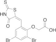 2-[2,4-dibromo-6-[(4-oxo-2-thioxo-5-thiazolidinylidene)methyl]phenoxy]-acetic Acid