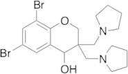 6,​8-​Dibromo-​3,​4-​dihydro-​3,​3-​bis(1-​pyrrolidinylmethyl)​-2H-1-benzopyran-4-ol