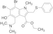 6,7-Dibromo-4-[(dimethylamino)methyl]-5-hydroxy-1-methyl-2-[(phenylthio)methyl]-1H-Indole-3-carboxylic Acid Ethyl Ester