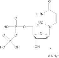 dUDP (Deoxyuridine Diphosphate)-13C,15N2 Triammonium Salt