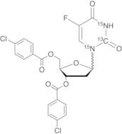 3,5-Di-O-p-chlorobenzoyl Alpha,Beta-Floxuridine-13C,15N2